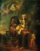 Allegorical painting of Maria Cristina of France, unknow artist